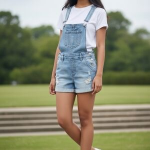 Wax Jean Light Blue Women's Denim Overalls